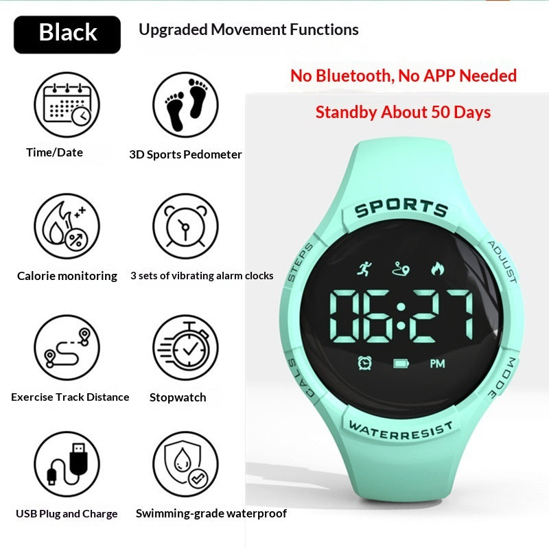 Touchscreen Sports Multifunctional Smart Bracelet Pedometer Heart Rate Monitor Electronic Watch