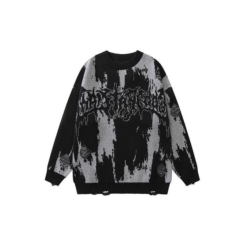 Men's 3D Printed Thick Knit Sweatshirt