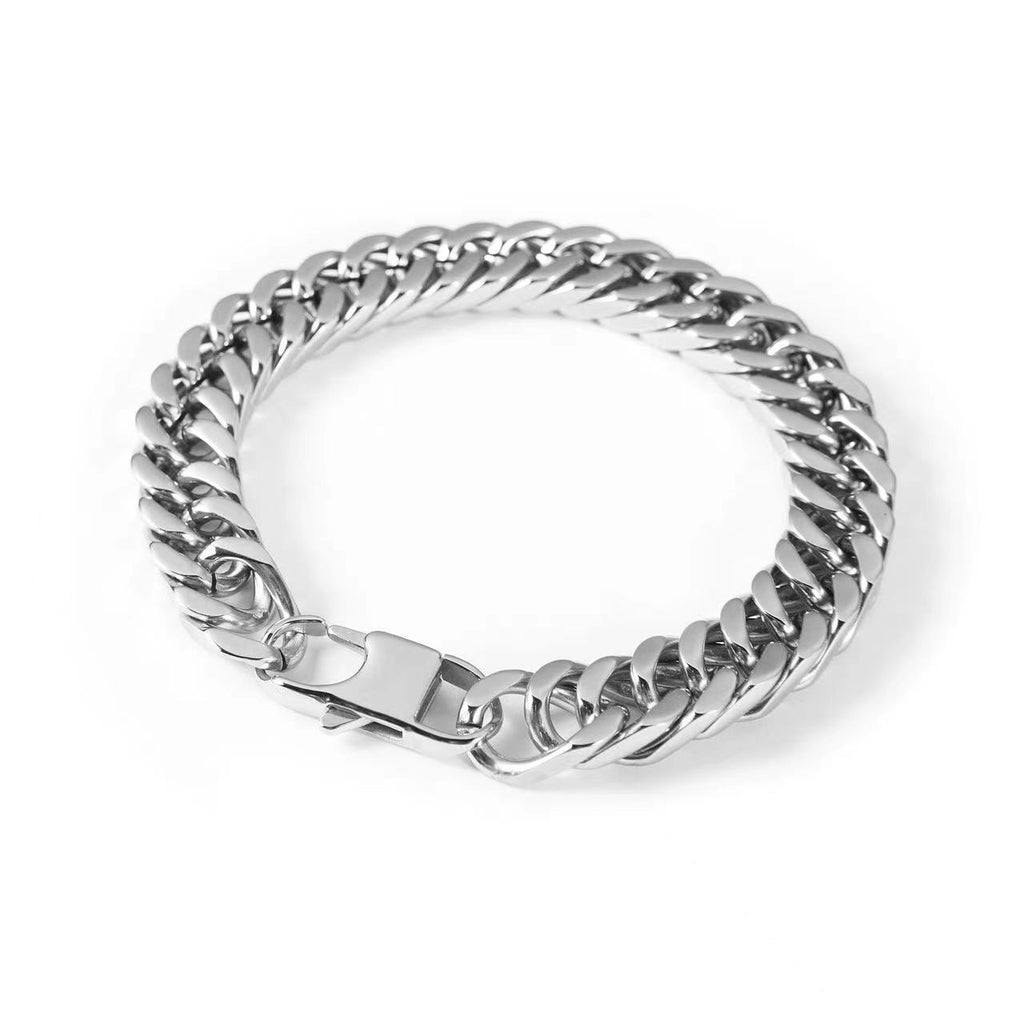 Mens Trendy Titanium Steel Bracelet That Wont Fade