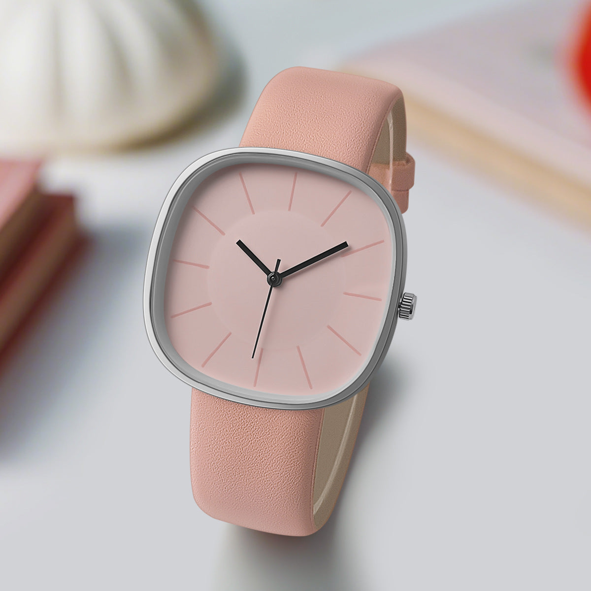 Chic Matte Silicone Timepiece | Modern Square Aesthetic