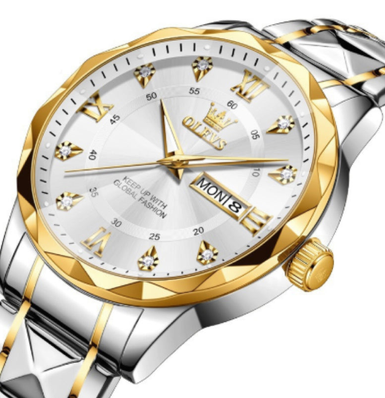 OLEVS Brand New Men's Luminous Waterproof Business Quartz Watch