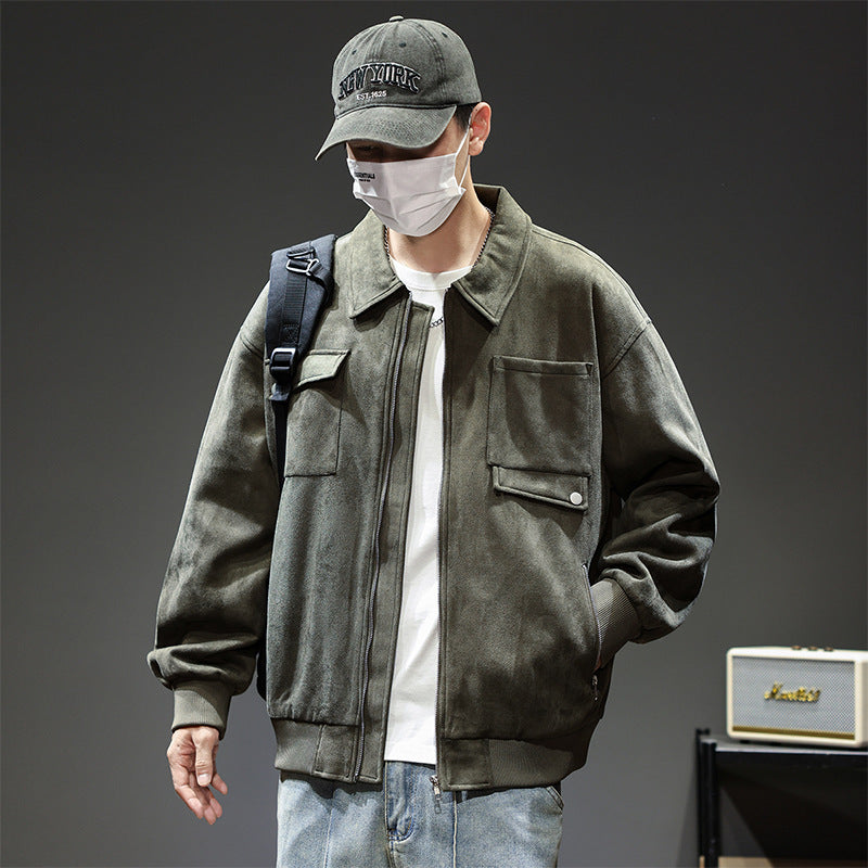 Men's Lapel Jacket Casual Outerwear