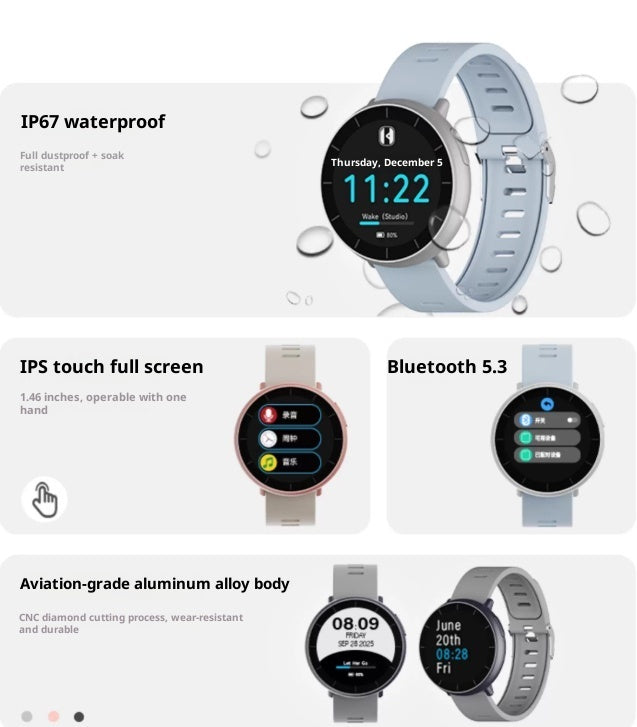 High School Student Bluetooth Music Player Alarm Clock Sports Watch