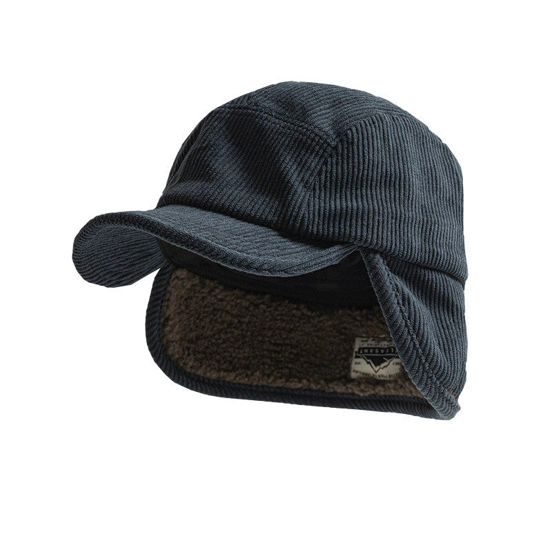 Niche Childrens Lei Feng Hat A Simple Versatile Corduroy Earflap Hat That Keeps Little Ones Warm
