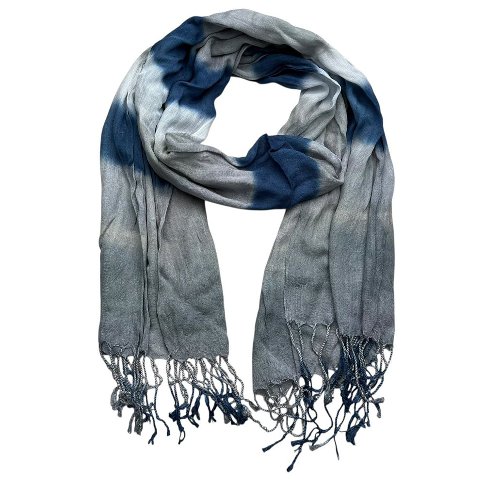 Navy Printed Viscose Scarf ,Versatile Everyday Scarf ,Pairs With All Casual Outfits,Office Appropriate Subtlety For Women Men