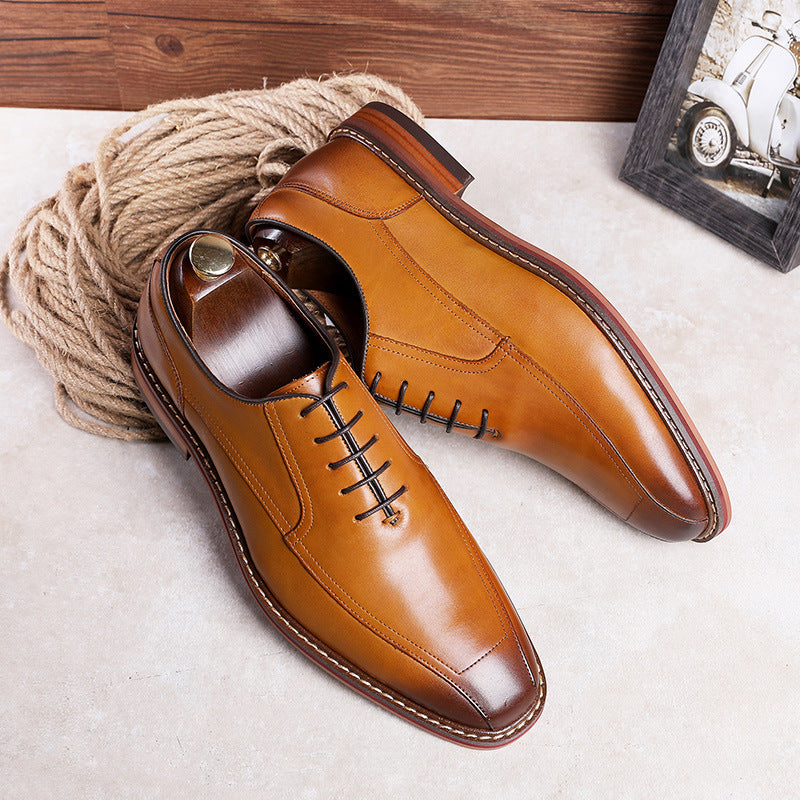 Rubber Outsole Business Casual Men's Shoes