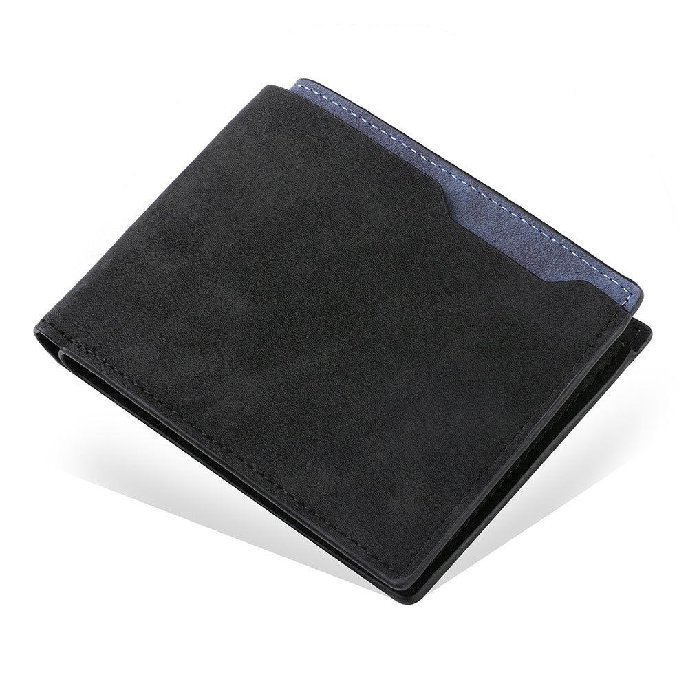 Two Fold Frosted Wallet Simple Multi-card-slot