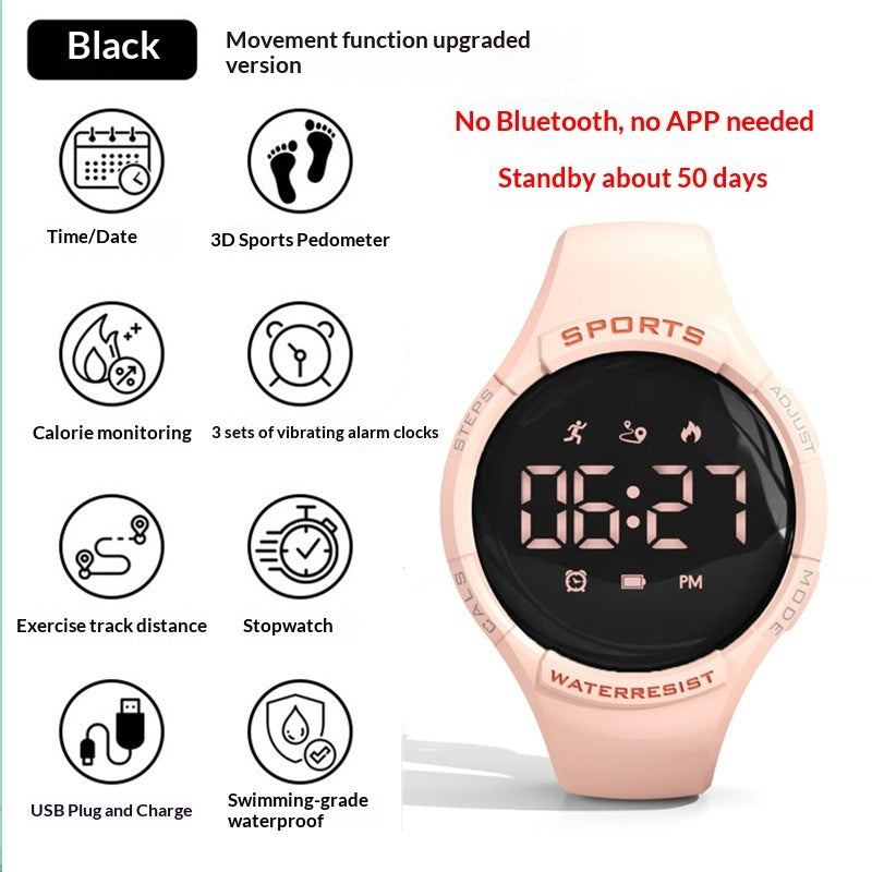 Touchscreen Sports Multifunctional Smart Bracelet Pedometer Heart Rate Monitor Electronic Watch