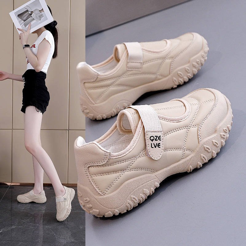 Womens Round-Toe Velcro Casual Sports Mary Jane Shoes