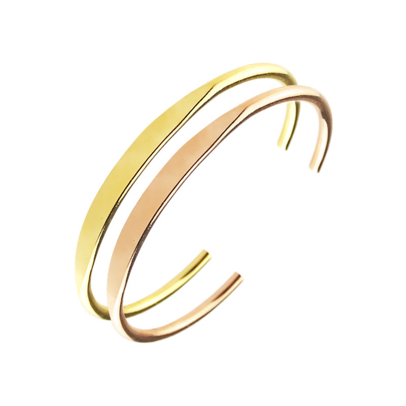 European And American Stainless Steel Letter C-shaped Bracelet