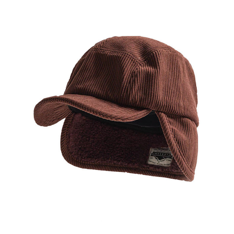 Niche Childrens Lei Feng Hat A Simple Versatile Corduroy Earflap Hat That Keeps Little Ones Warm