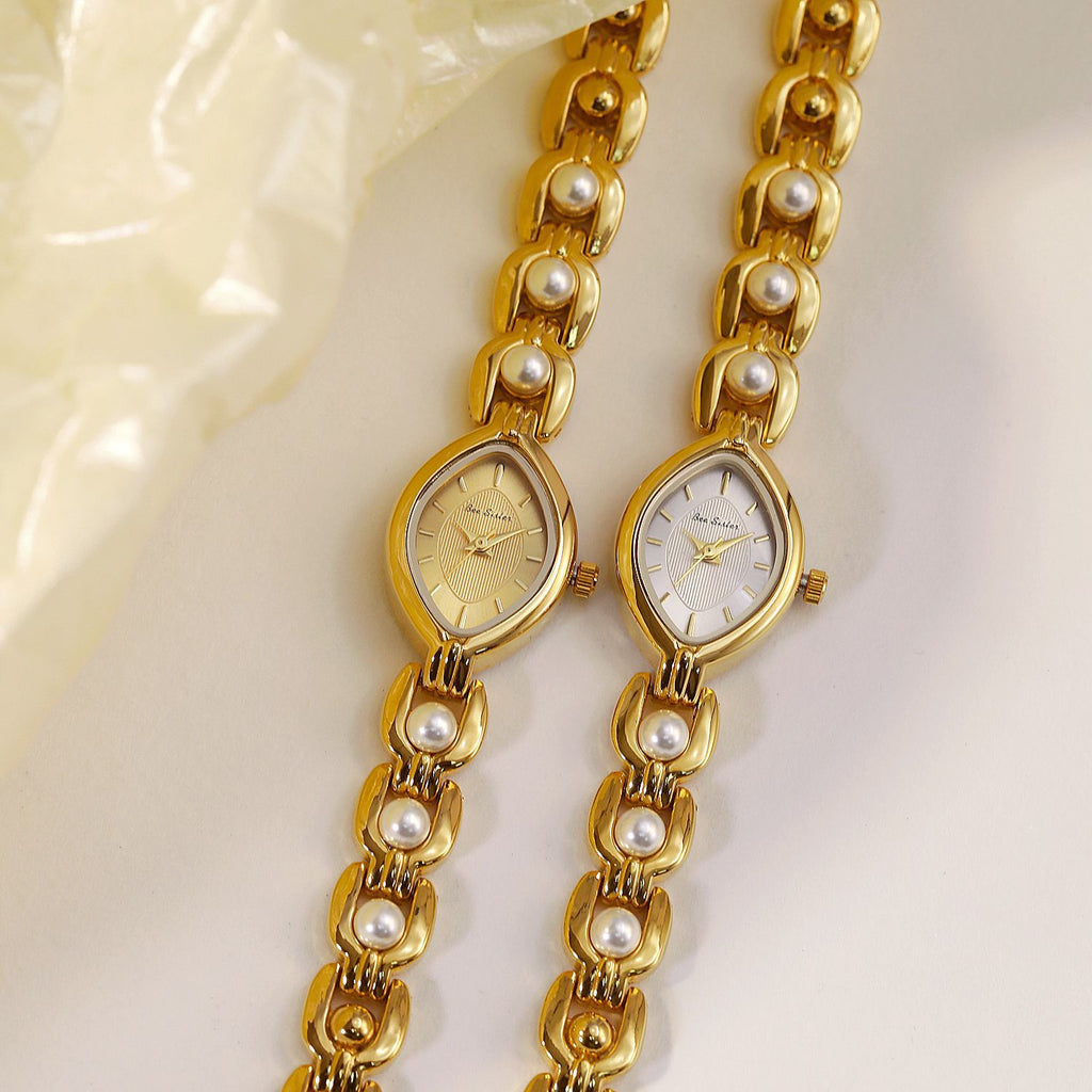 Mid-ancient Light Luxury Imitation Pearl Elegant Women's Watch