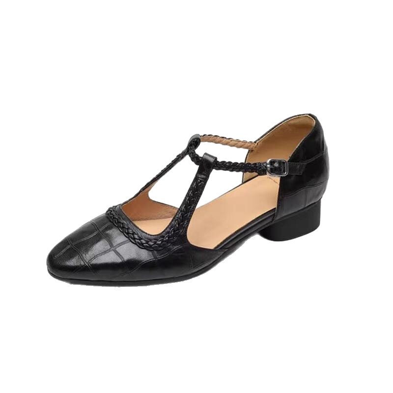 Chunky Heel Retro Fashion Comfortable Women's Sandals