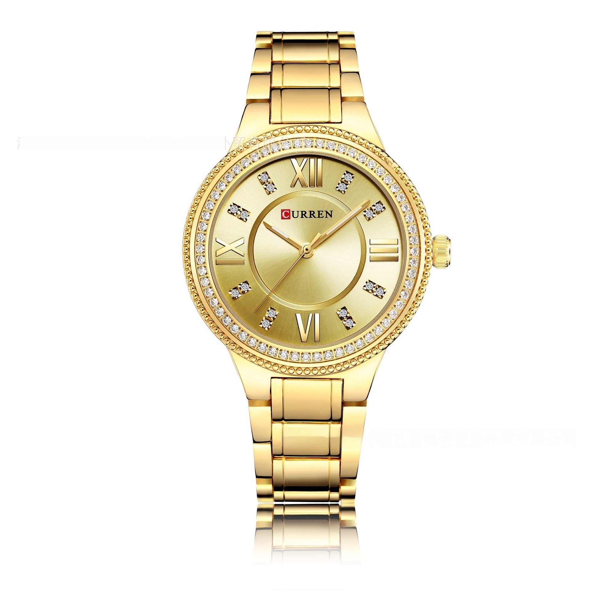 Women's Quartz Fashion Waterproof Diamond Steel Watch