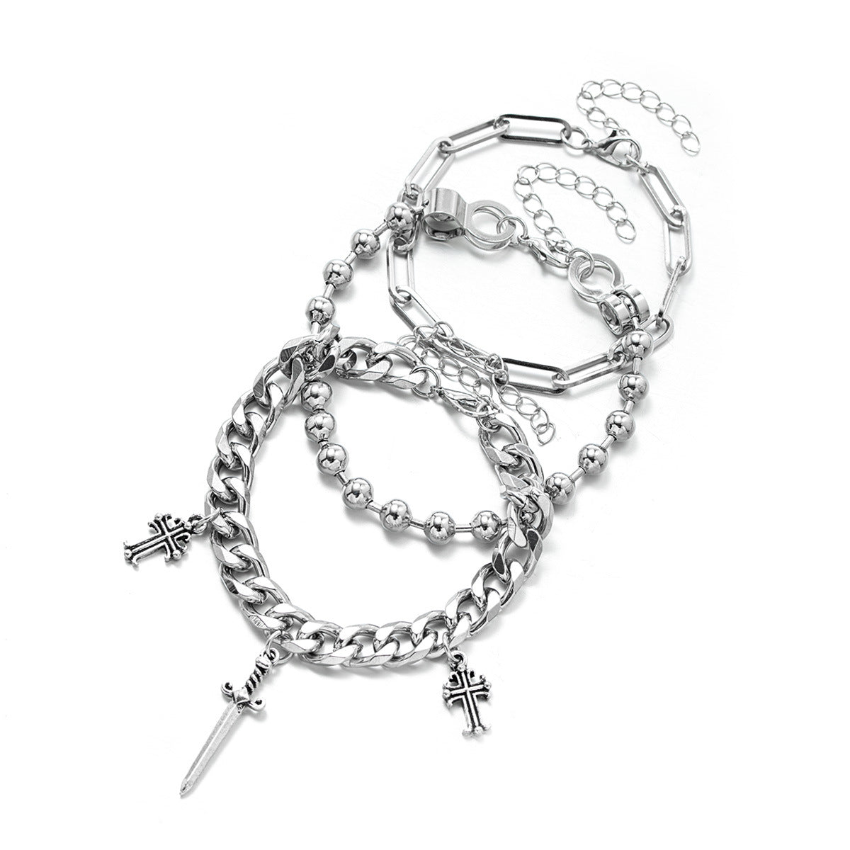 Men's Multi-layer Metal Chain Bracelet