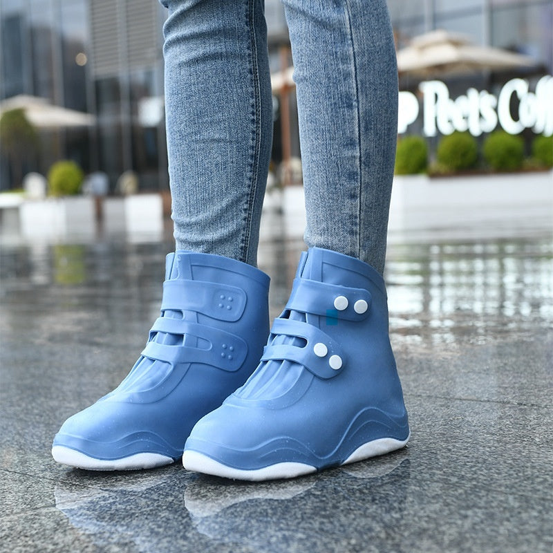 Men's And Women's Waterproof Shoe Cover Silicone Non-slip Wear-resistant
