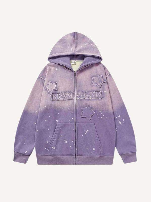 Men's Loose Casual Printed Hooded Sweatshirt