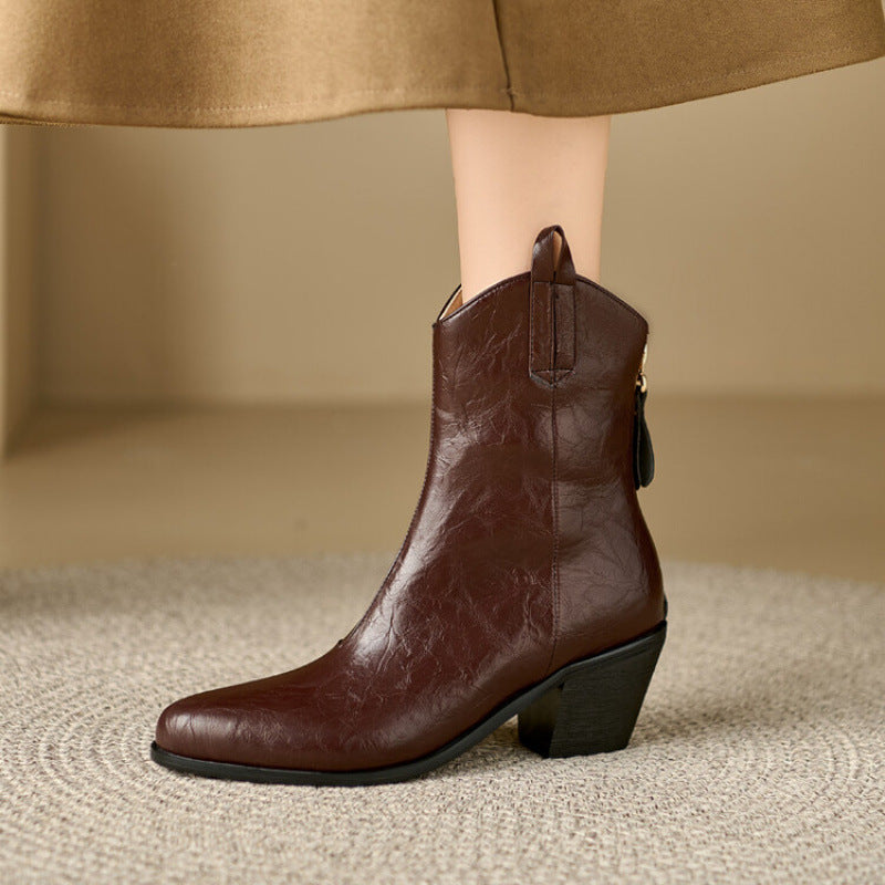 Women's Square Heel Fashion Boots