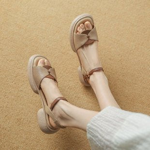 Chunky Heel Platform Open Toe Women's Sandals