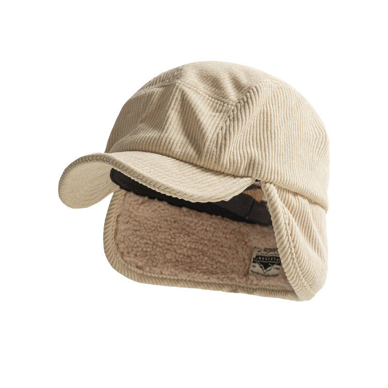 Niche Childrens Lei Feng Hat A Simple Versatile Corduroy Earflap Hat That Keeps Little Ones Warm