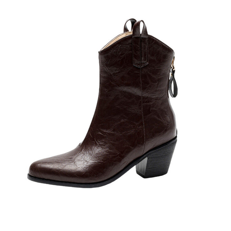 Women's Square Heel Fashion Boots