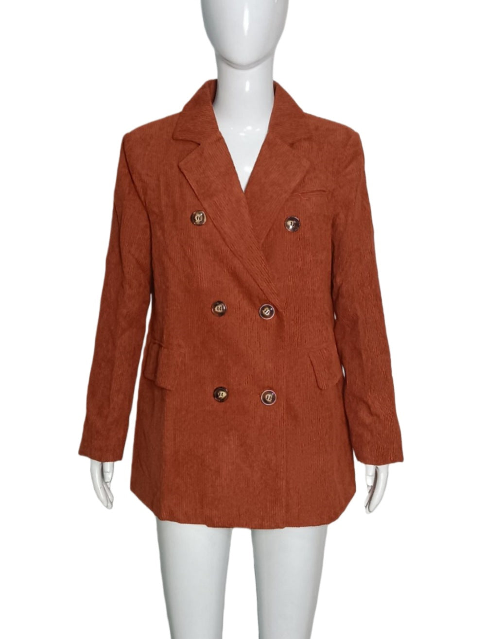 Women's Casual Solid-Color Corduroy Blazer