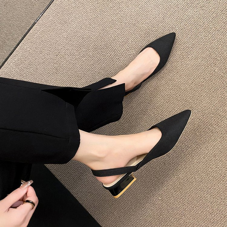 Women's Fashion Personality Solid Color Sandals