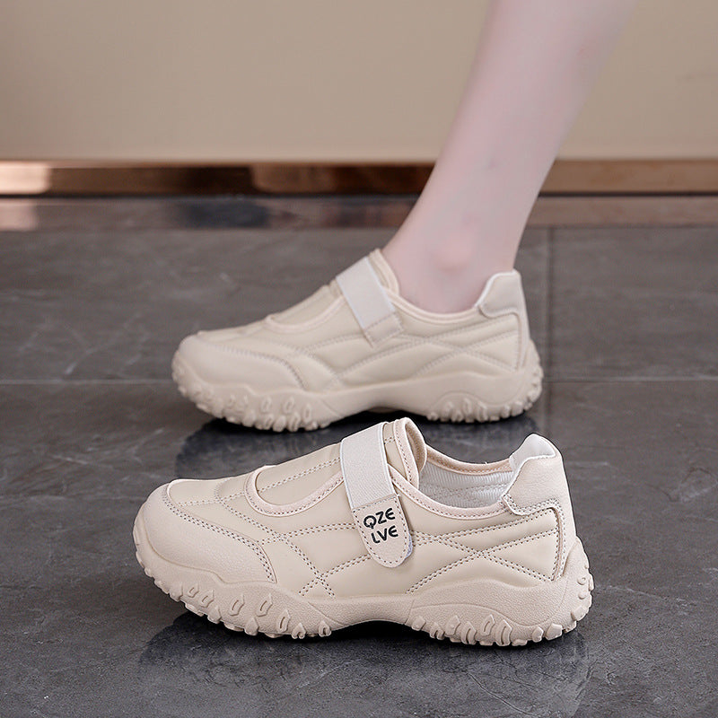 Womens Round-Toe Velcro Casual Sports Mary Jane Shoes