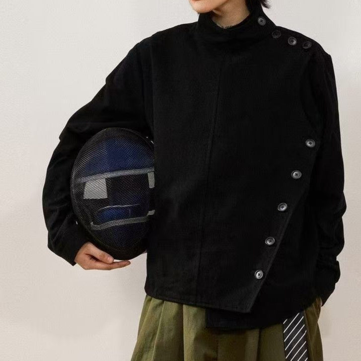 Solid Color Minimalist Style Casual Versatile Jacket