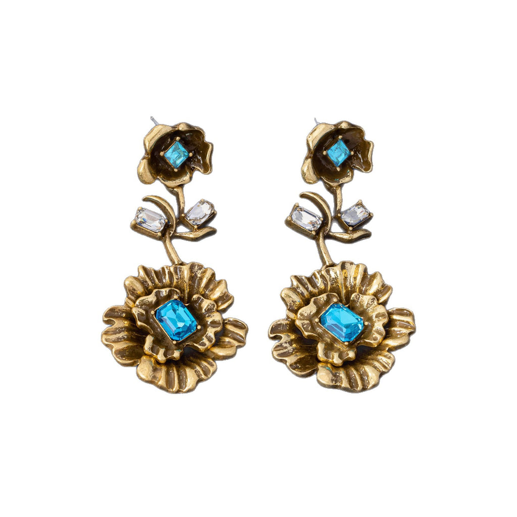 Womens Affordable Luxury Fashion Flower Earrings