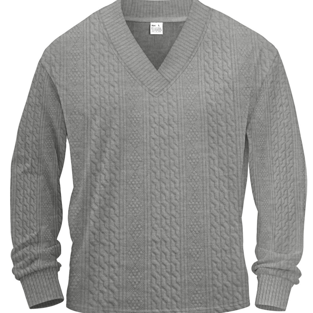 Men's Loose Long-sleeved Hoodie With Jacquard Trendy