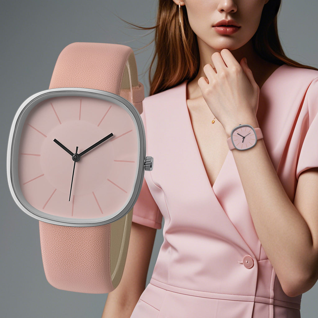 Chic Matte Silicone Timepiece | Modern Square Aesthetic