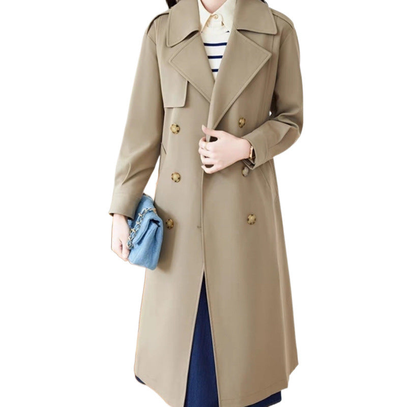 New Autumn Mid-Length Trench Coat For Women