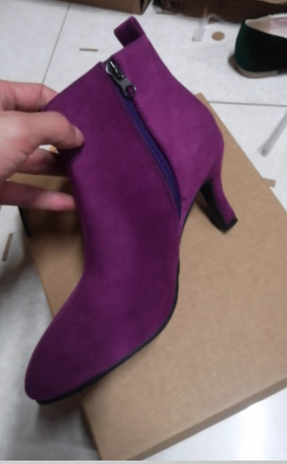 Brown Women's Boots, Upper Material Suede