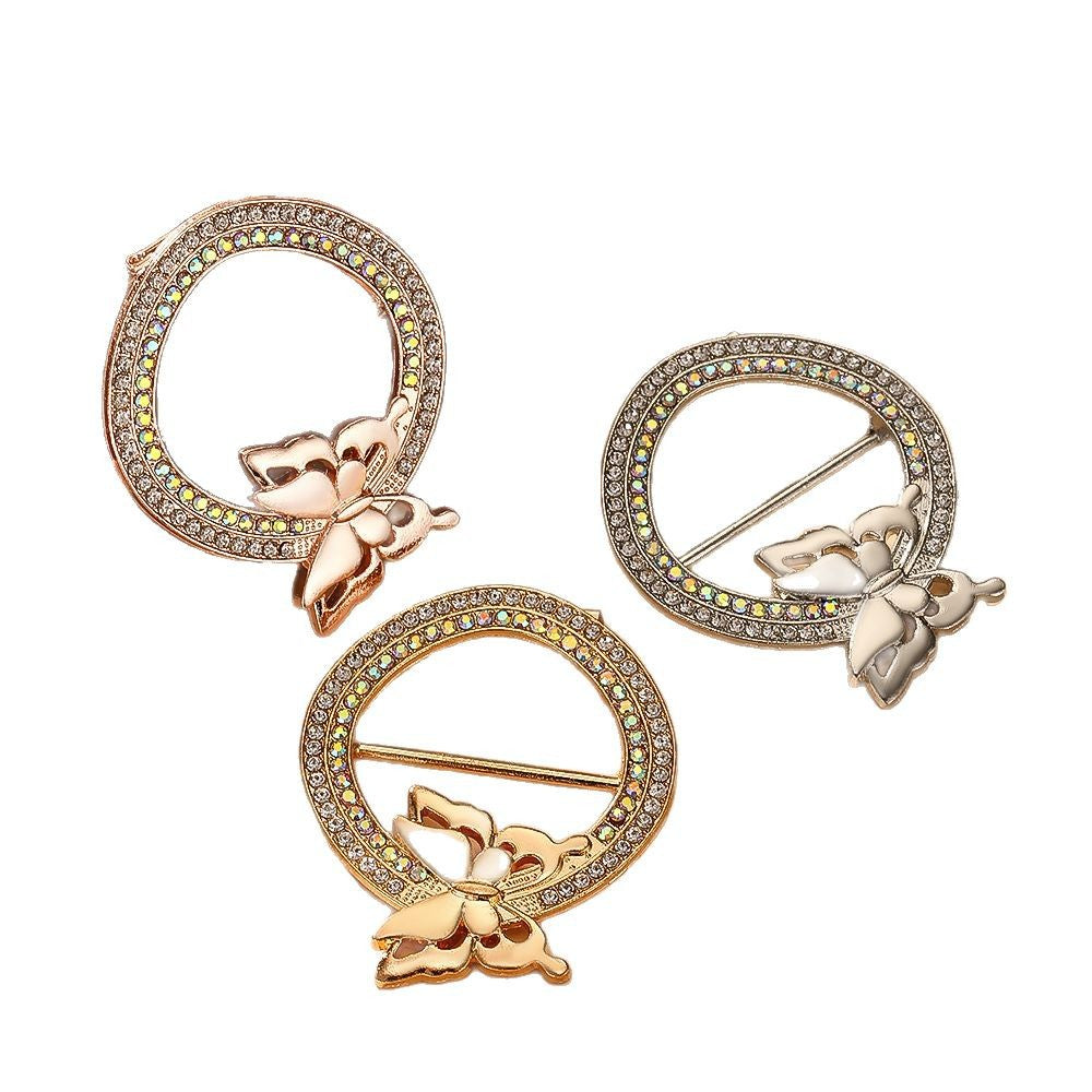 Waist-cinching Accessory Clip For Securing High-end Brooches