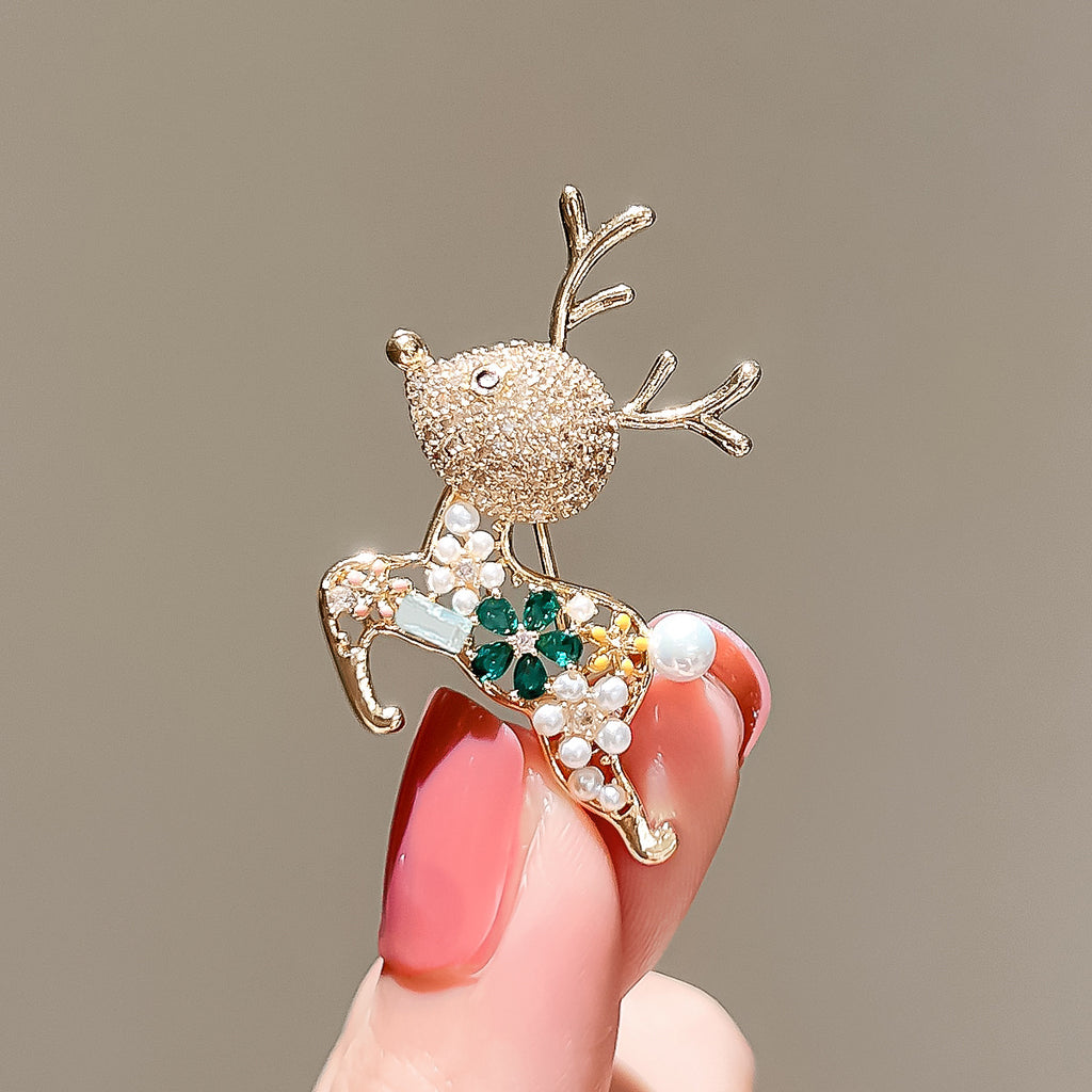 Cute Deer Brooch High-end Elegant And Versatile Exquisite