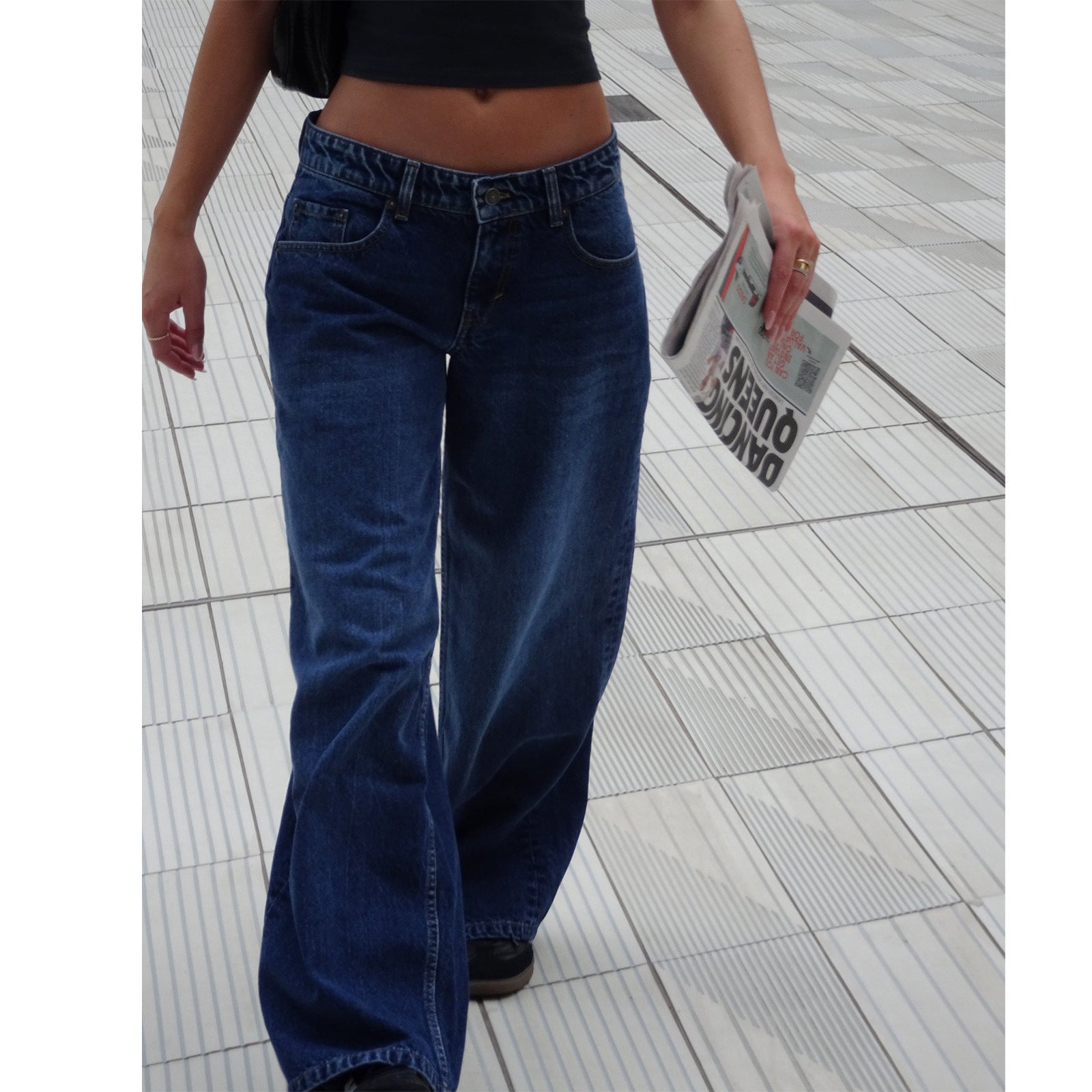 Women's American-style Vintage Straight-leg Jeans