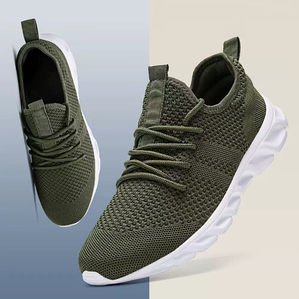 Men Casual Sport Shoes Light Sneakers White Outdoor Breathab