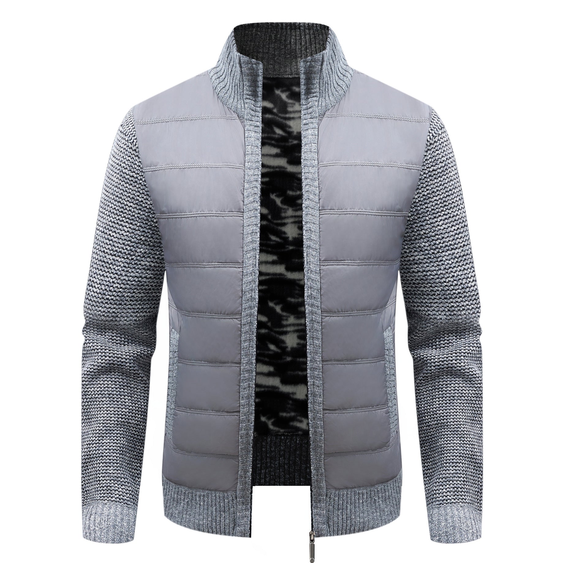 Men's Thickened Long-sleeve Cardigan Sweater Coat