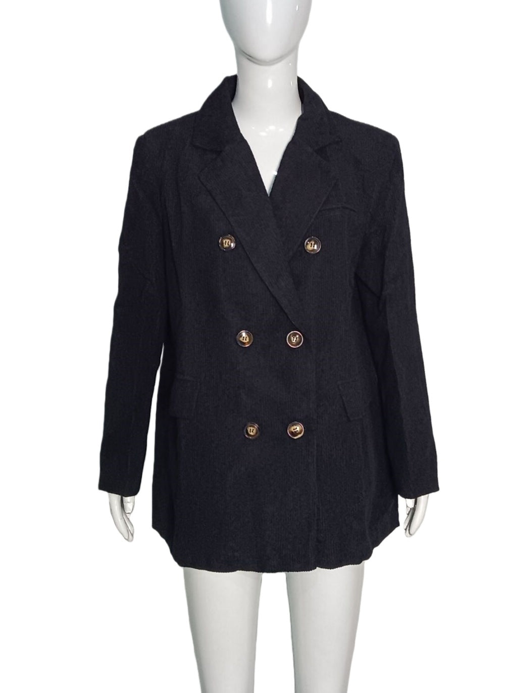 Women's Casual Solid-Color Corduroy Blazer