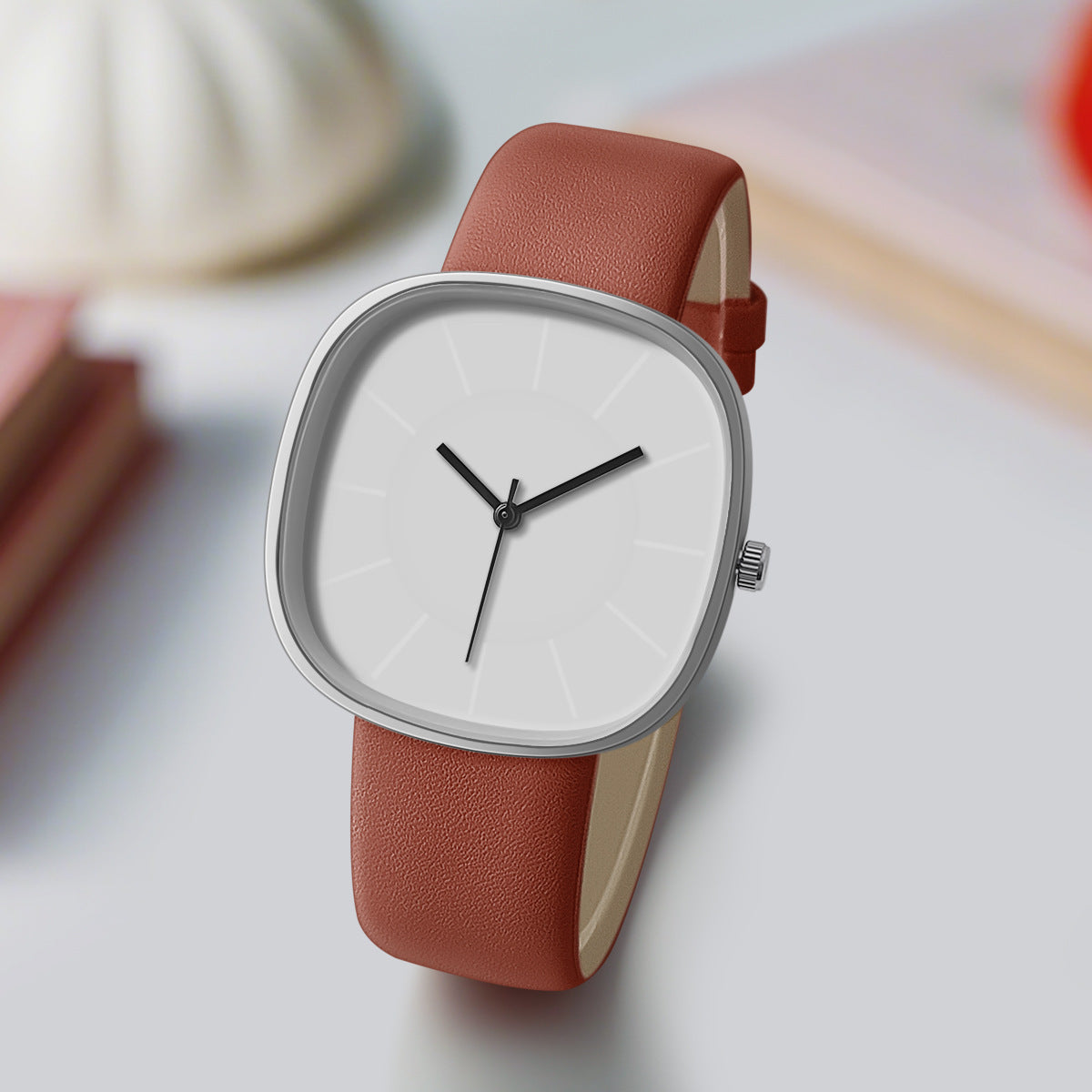 Chic Matte Silicone Timepiece | Modern Square Aesthetic