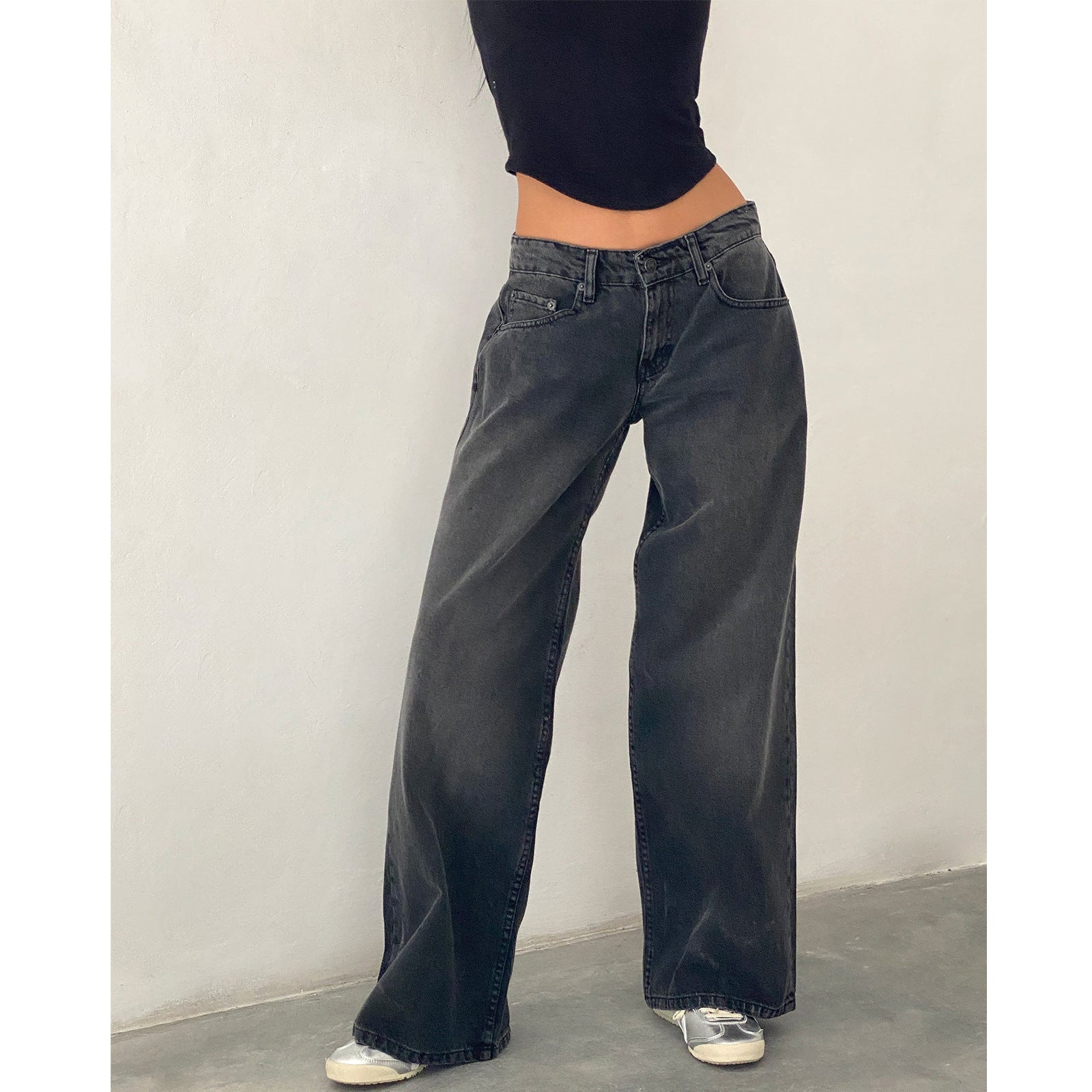 Women's American-style Vintage Straight-leg Jeans