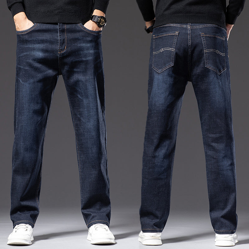 High Elastic Men's Straight Loose Spring And Autumn Jeans