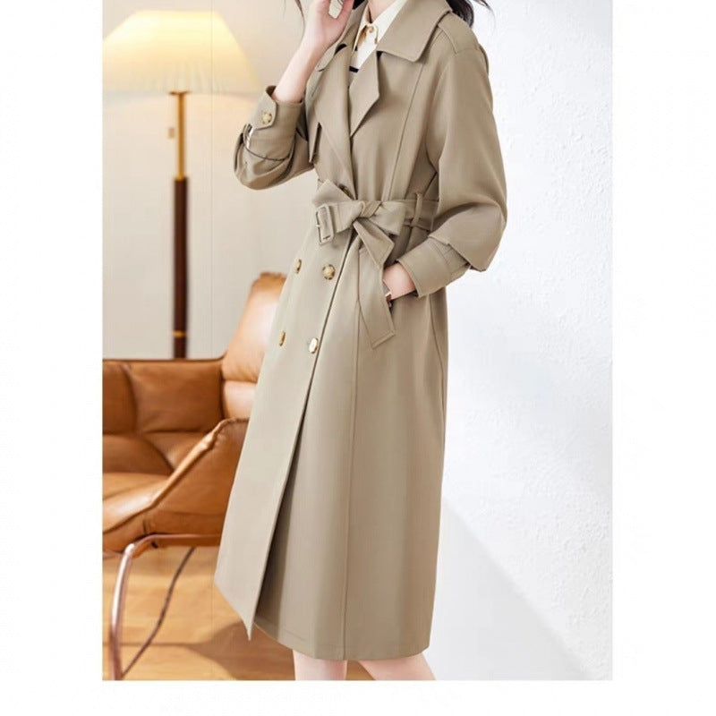 New Autumn Mid-Length Trench Coat For Women