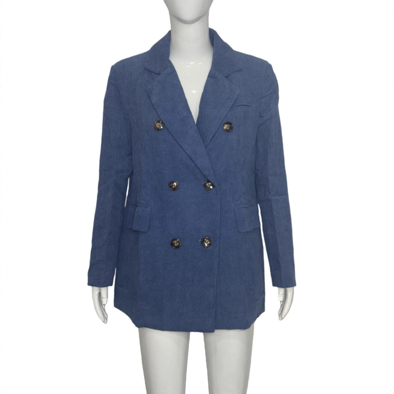 Women's Casual Solid-Color Corduroy Blazer