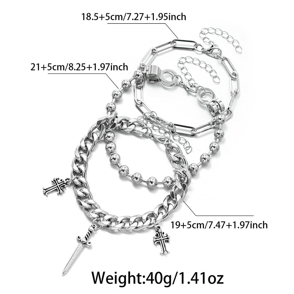 Men's Multi-layer Metal Chain Bracelet