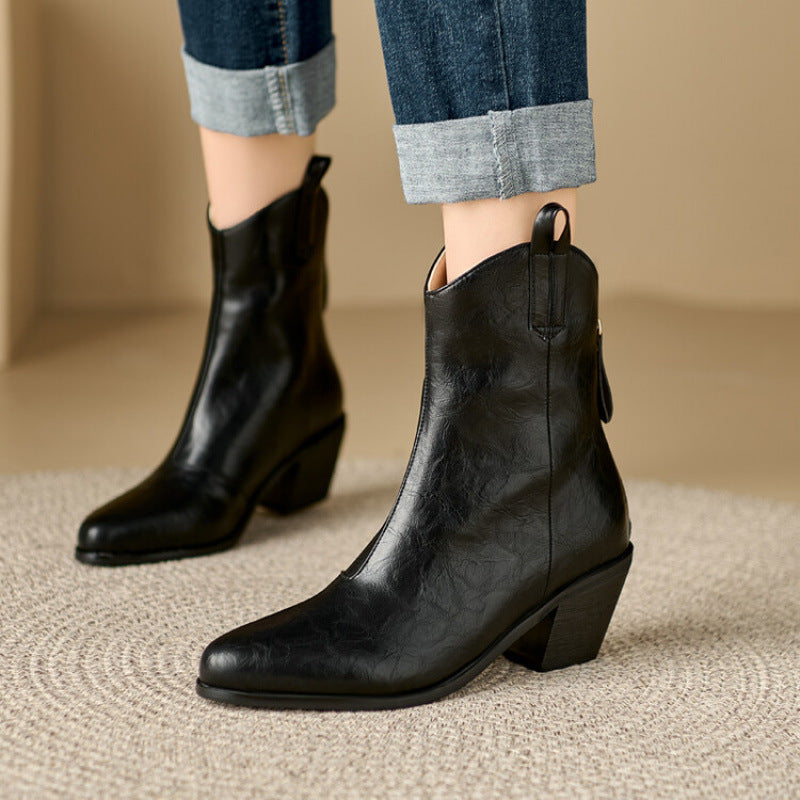 Women's Square Heel Fashion Boots
