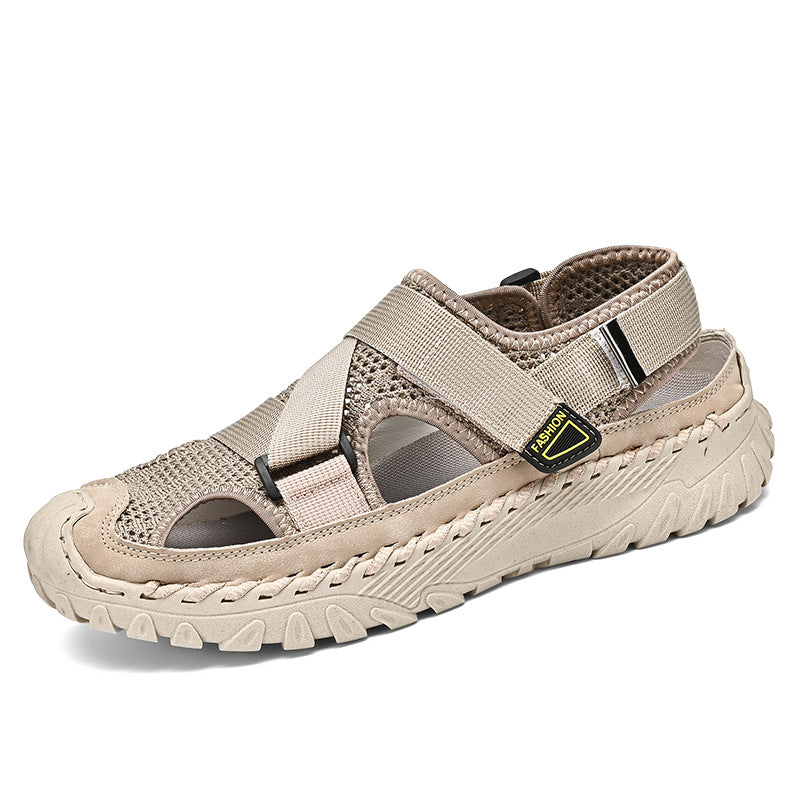 Summer Men's Hollow Mesh Surface Breathable Trendy Casual Shoes All-matching Sandals