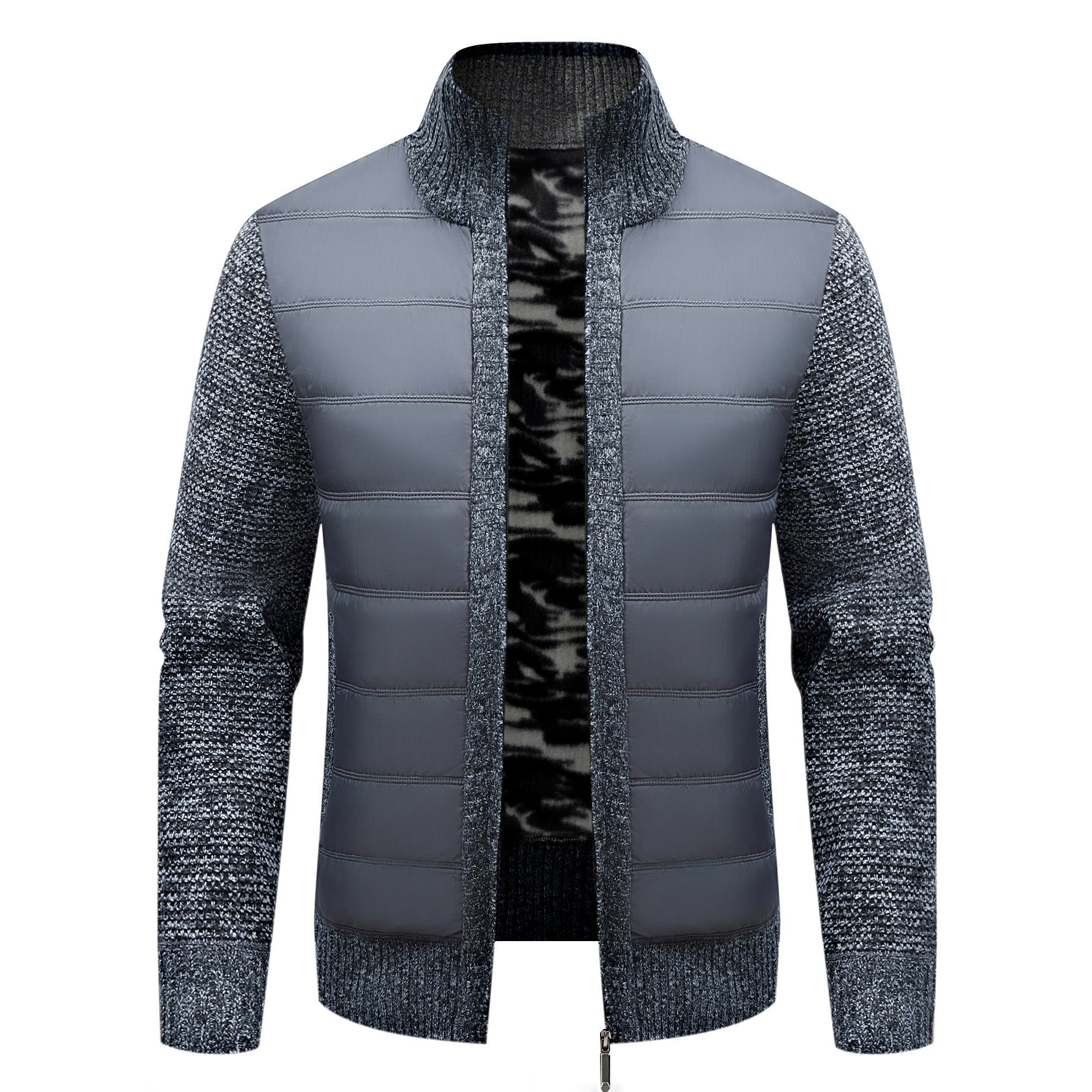 Men's Thickened Long-sleeve Cardigan Sweater Coat
