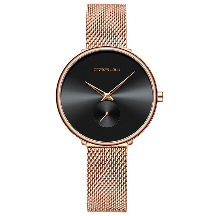 Women's Stainless Steel Strap Mesh Strap Watch Simple